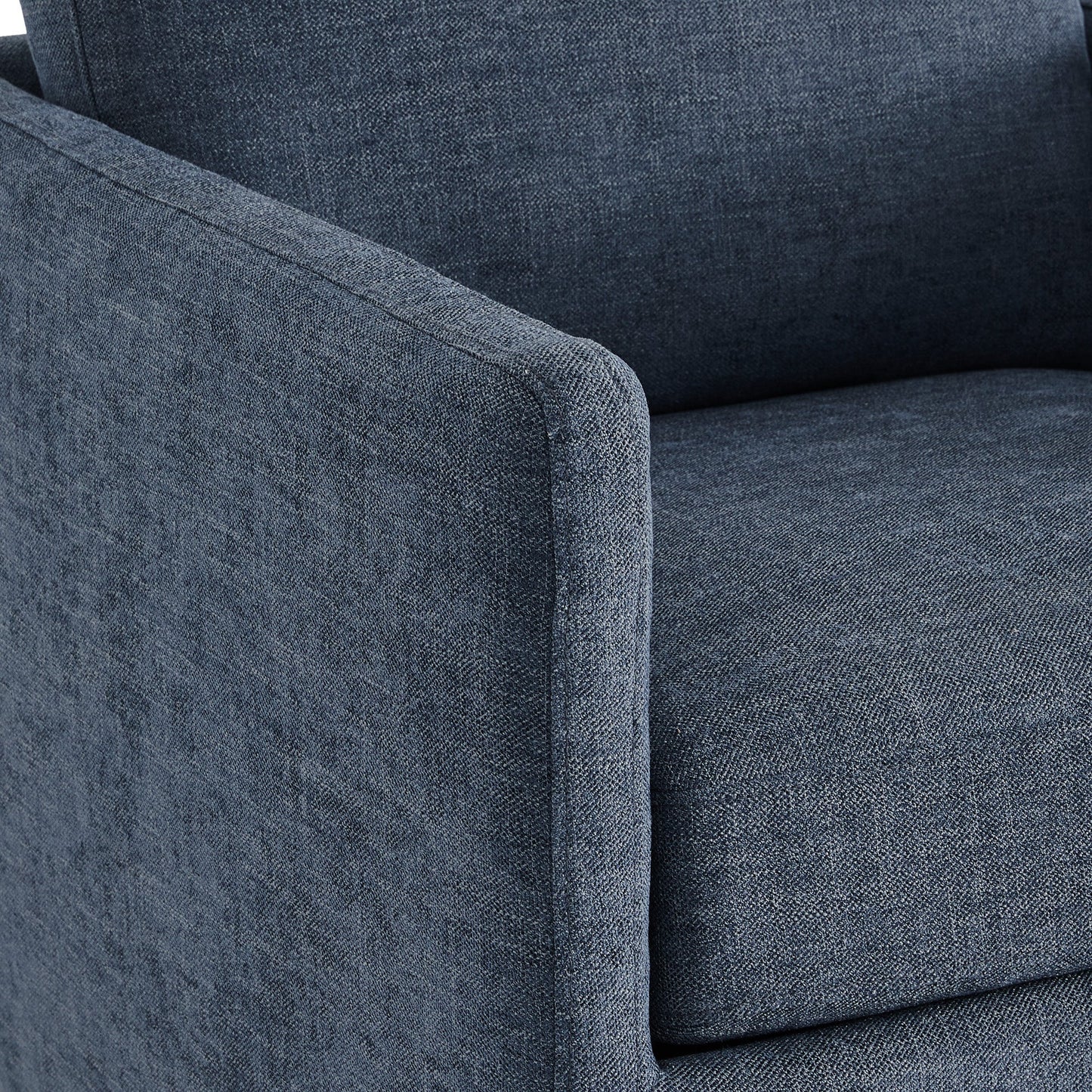 Modern Swivel Accent Chair with Curved Back Design