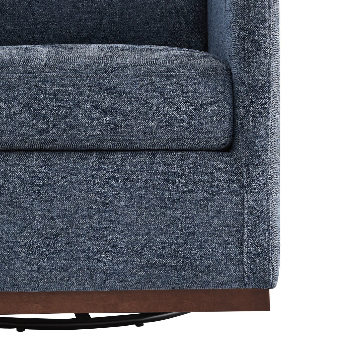 Modern Swivel Accent Chair with Curved Back Design