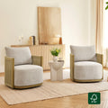 Modern Swivel Accent Chair with Rope Detailing