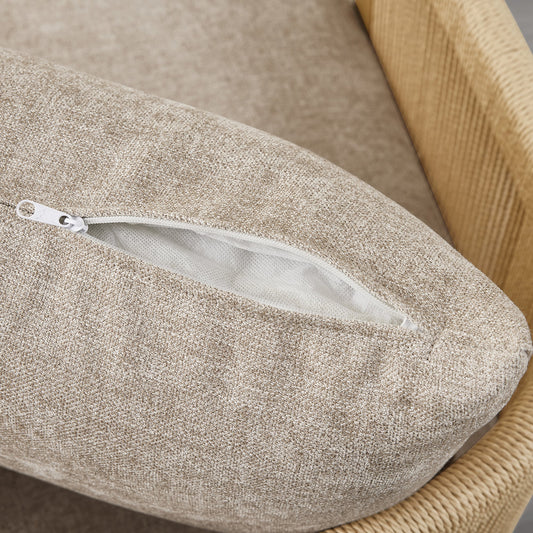 Modern Swivel Accent Chair with Rope Detailing