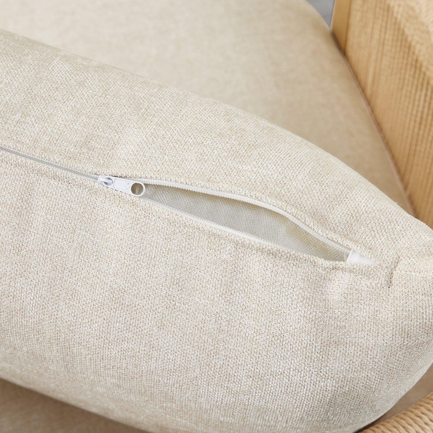 Modern Swivel Accent Chair with Rope Detailing