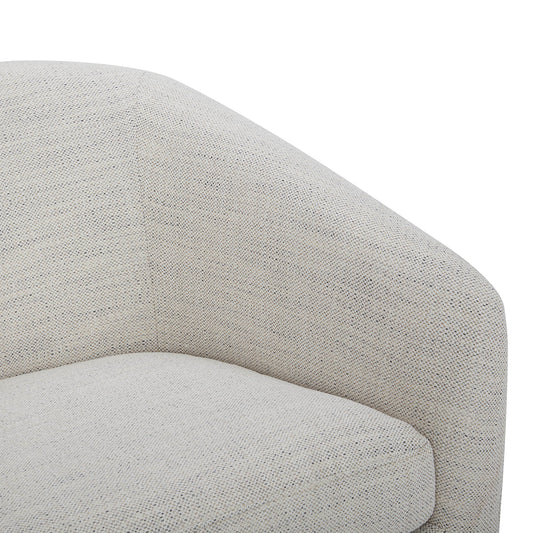 Modern Swivel Accent Chair with Soft Fabric Upholstery