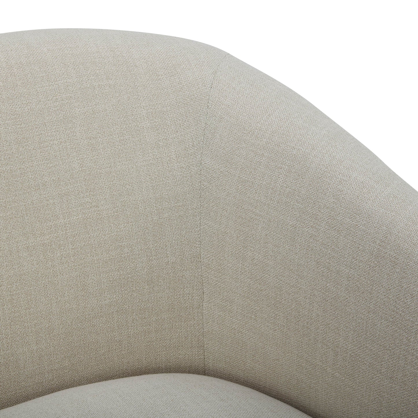 Modern Swivel Accent Chair with Soft Fabric Upholstery