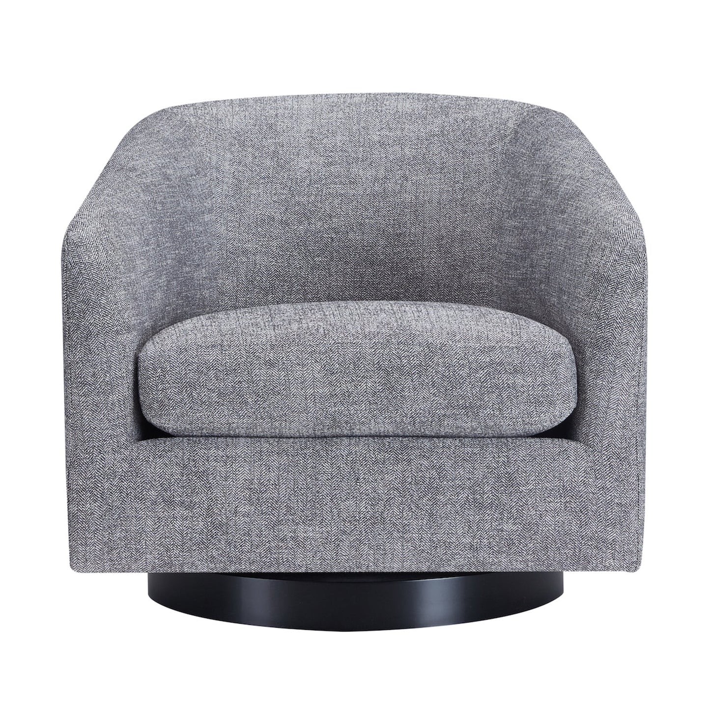 Modern Swivel Accent Chair with Soft Fabric Upholstery
