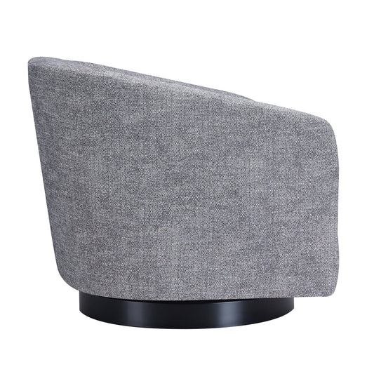 Modern Swivel Accent Chair with Soft Fabric Upholstery