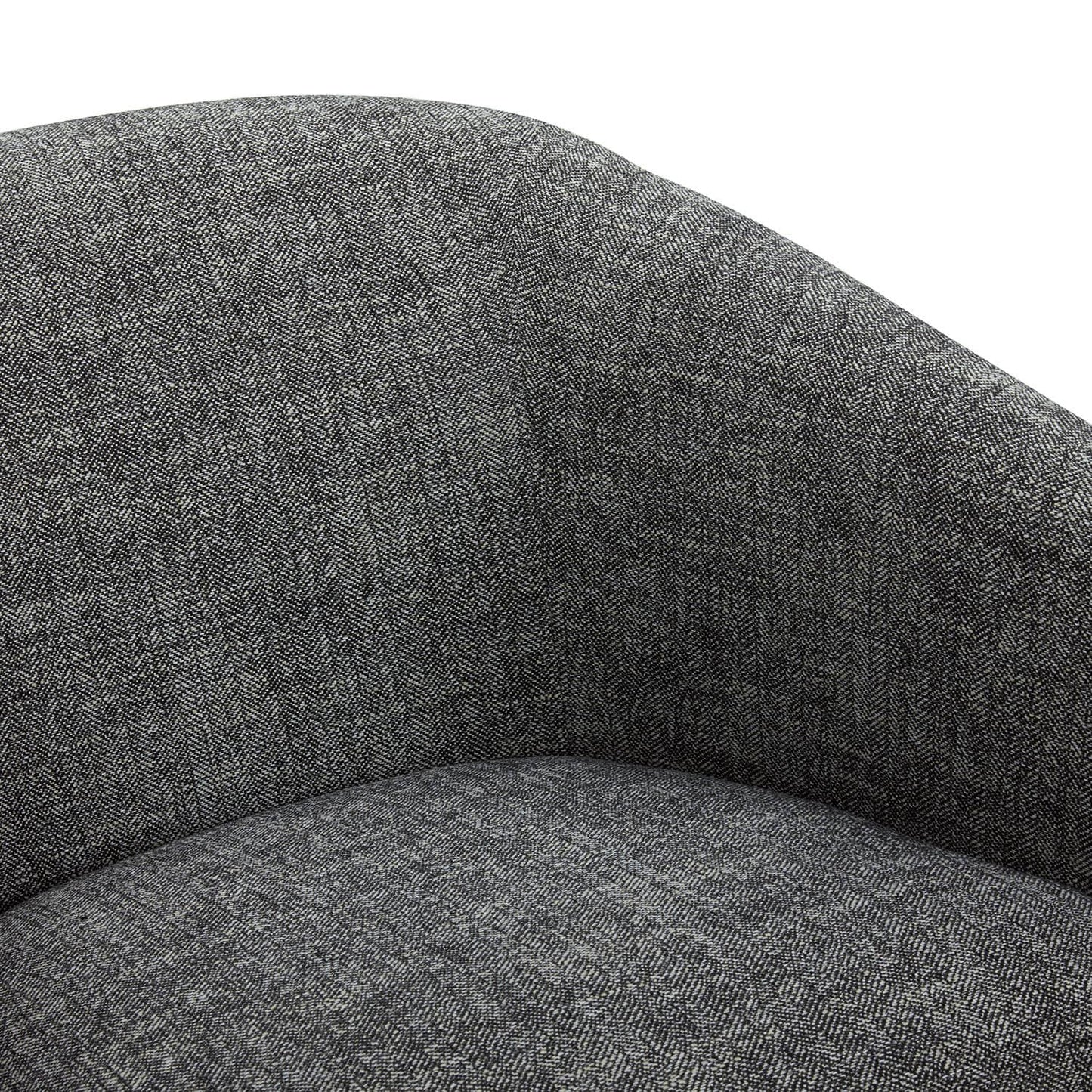 Modern Swivel Accent Chair with Soft Fabric Upholstery