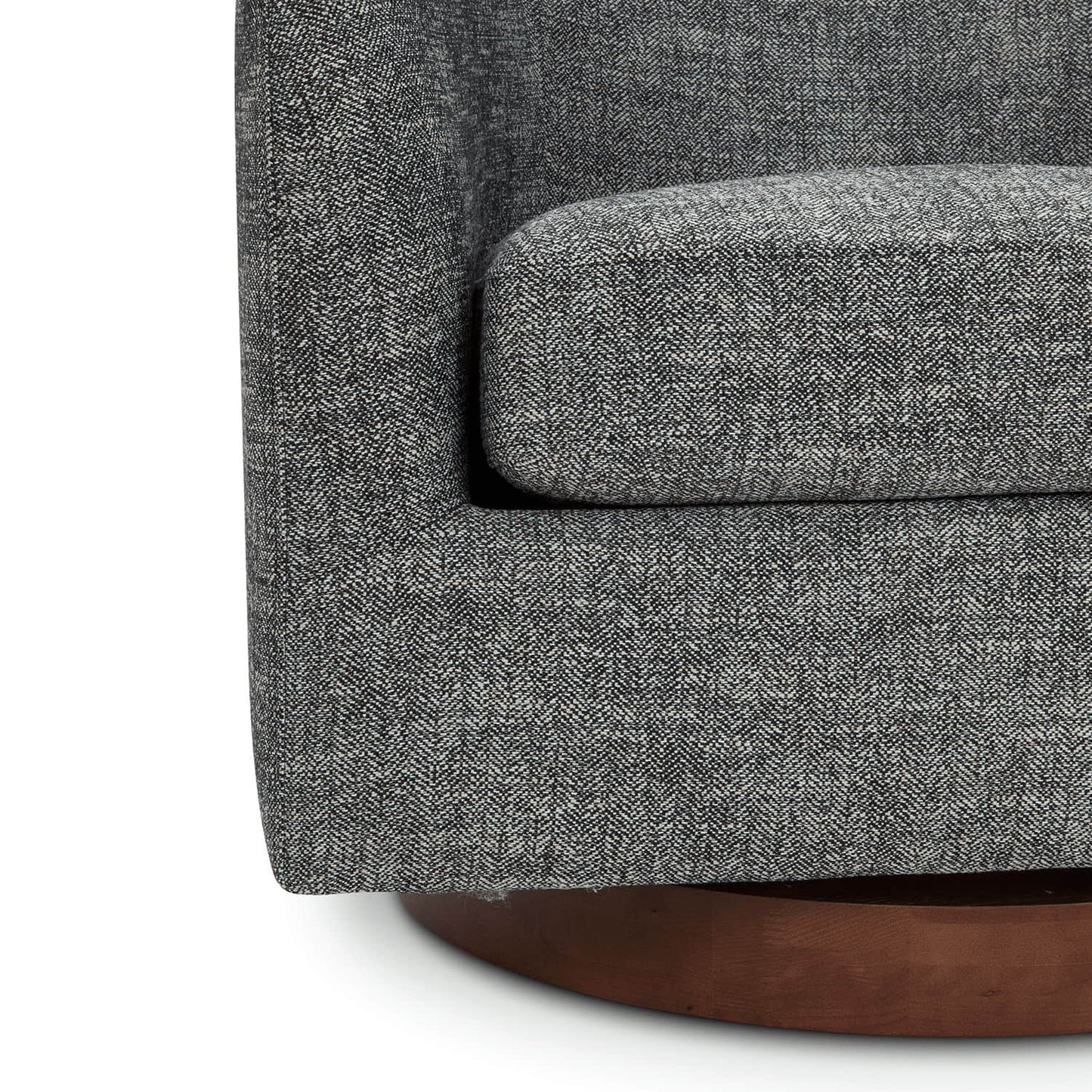 Modern Swivel Accent Chair with Soft Fabric Upholstery