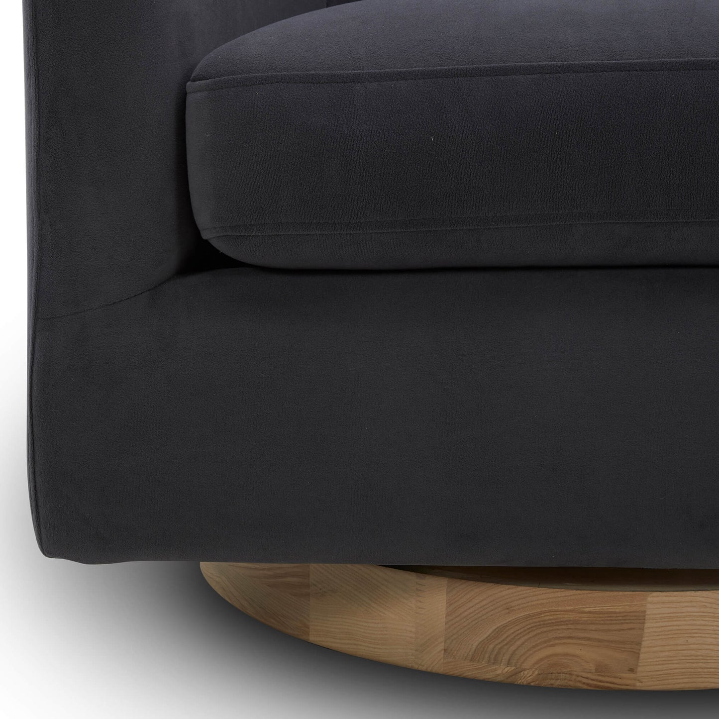 Modern Swivel Accent Chair with Soft Fabric Upholstery