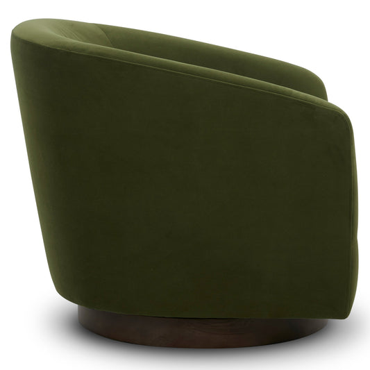 Modern Swivel Accent Chair with Soft Fabric Upholstery