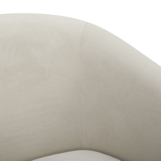 Modern Swivel Accent Chair with Soft Fabric Upholstery