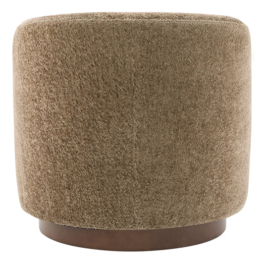 Modern Swivel Accent Chair with Soft Fabric Upholstery