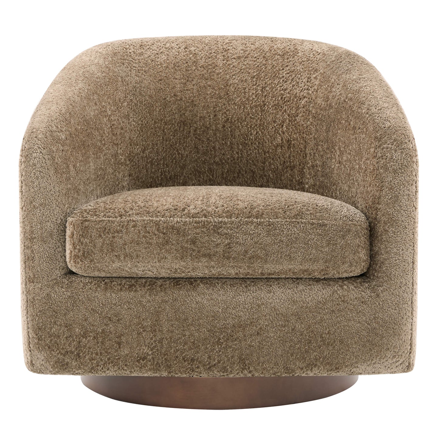 Modern Swivel Accent Chair with Soft Fabric Upholstery