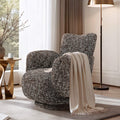 Modern Swivel Armchair with Upholstered Seat