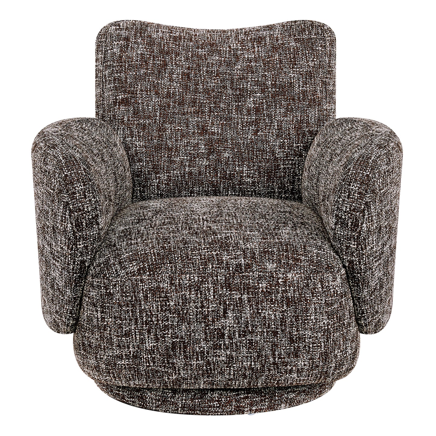 Modern Swivel Armchair with Upholstered Seat