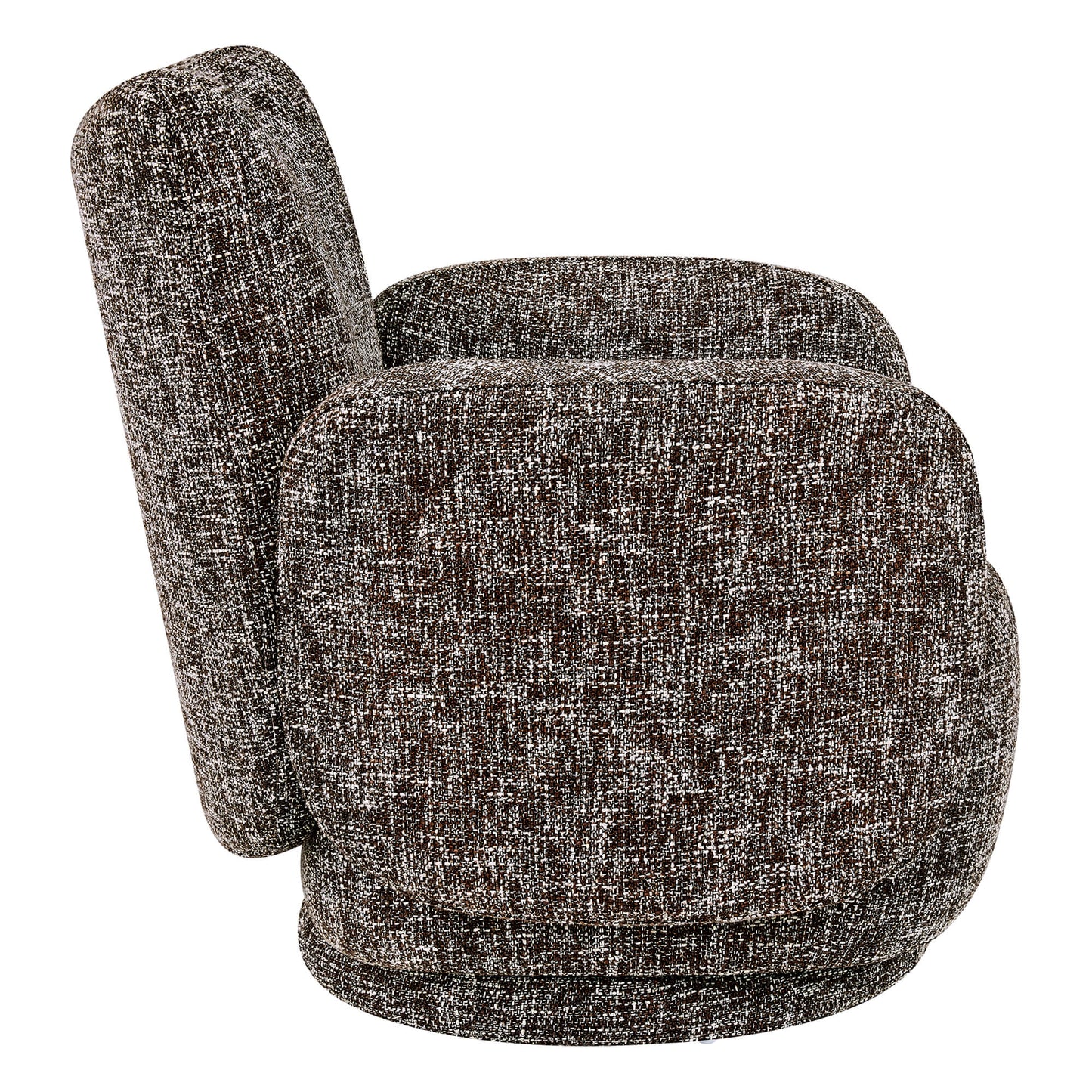 Modern Swivel Armchair with Upholstered Seat