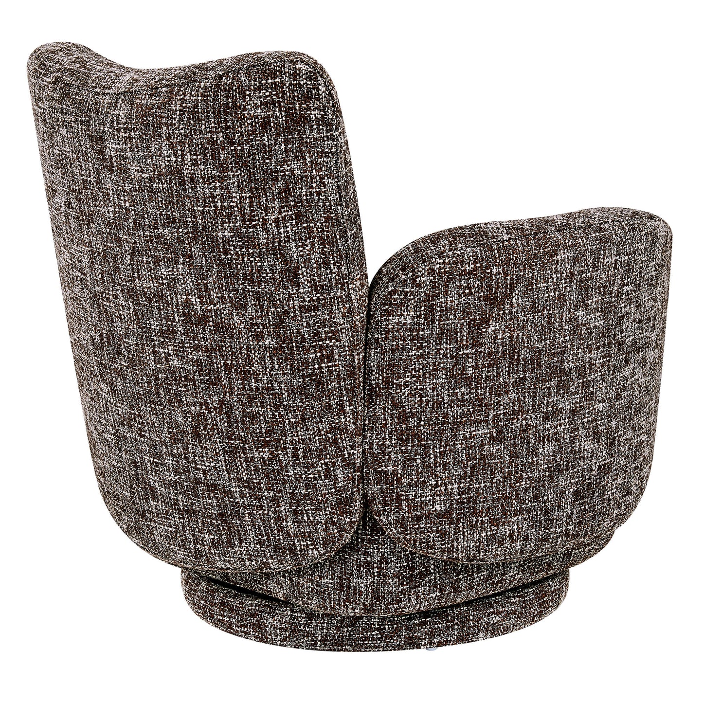Modern Swivel Armchair with Upholstered Seat