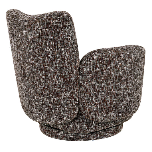 Modern Swivel Armchair with Upholstered Seat
