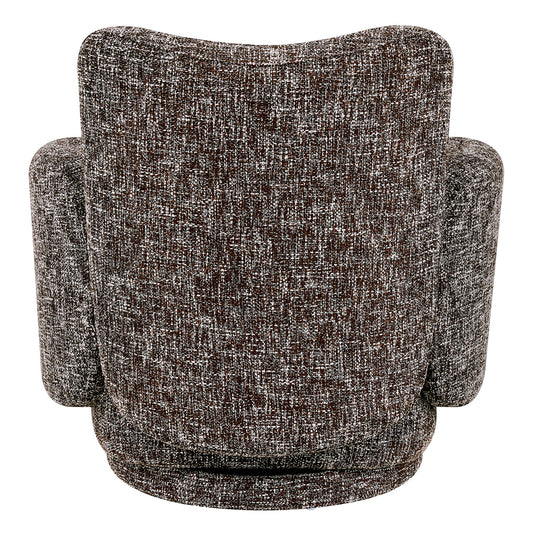 Modern Swivel Armchair with Upholstered Seat