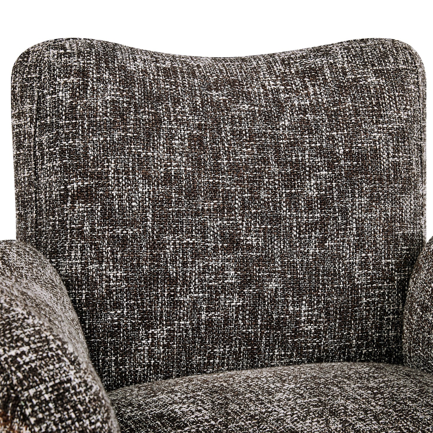 Modern Swivel Armchair with Upholstered Seat