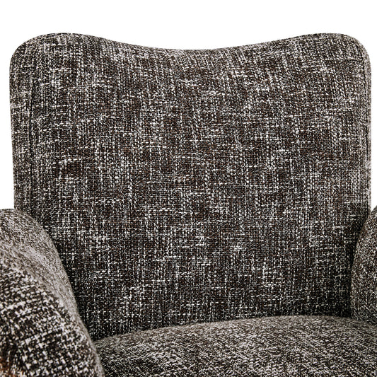 Modern Swivel Armchair with Upholstered Seat