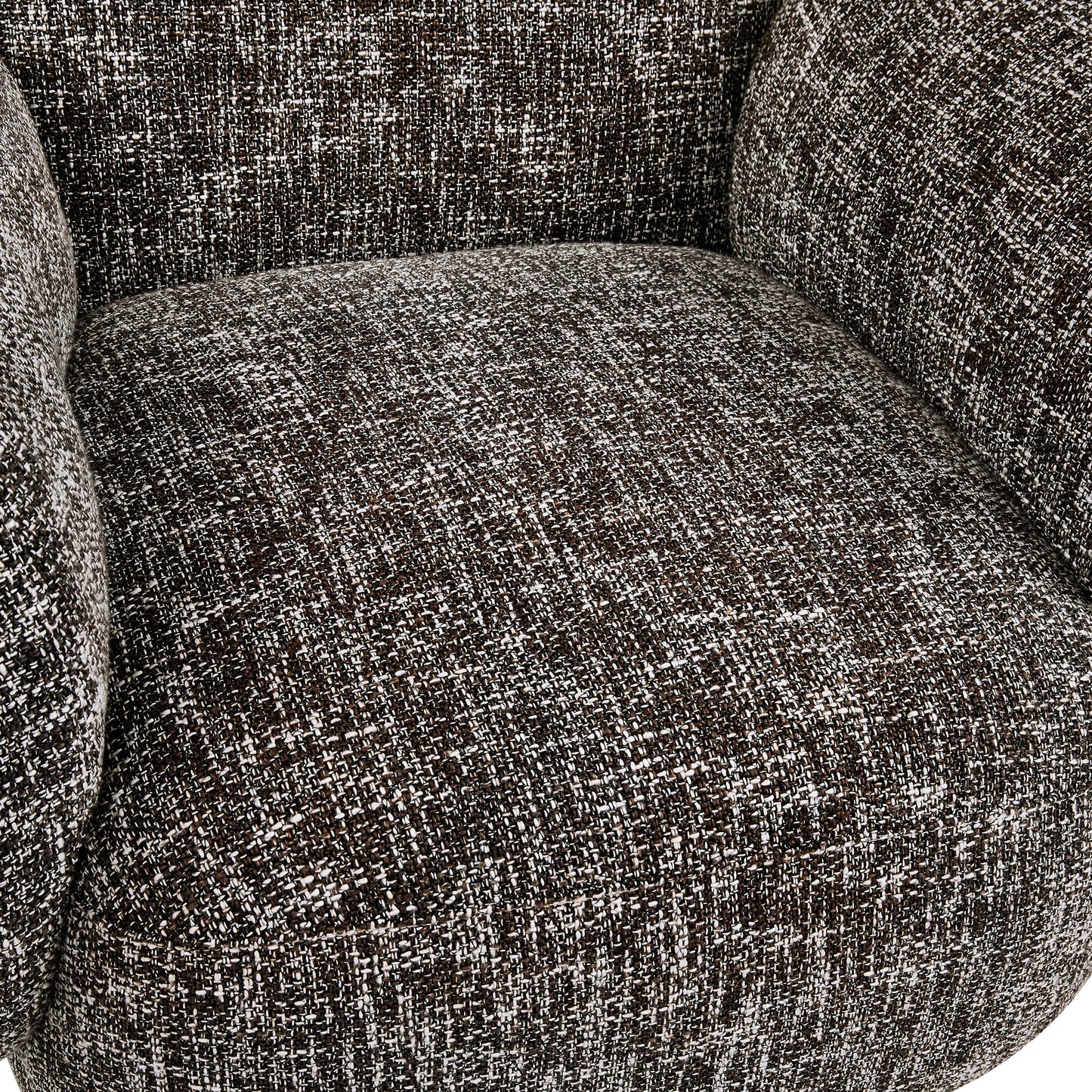 Modern Swivel Armchair with Upholstered Seat
