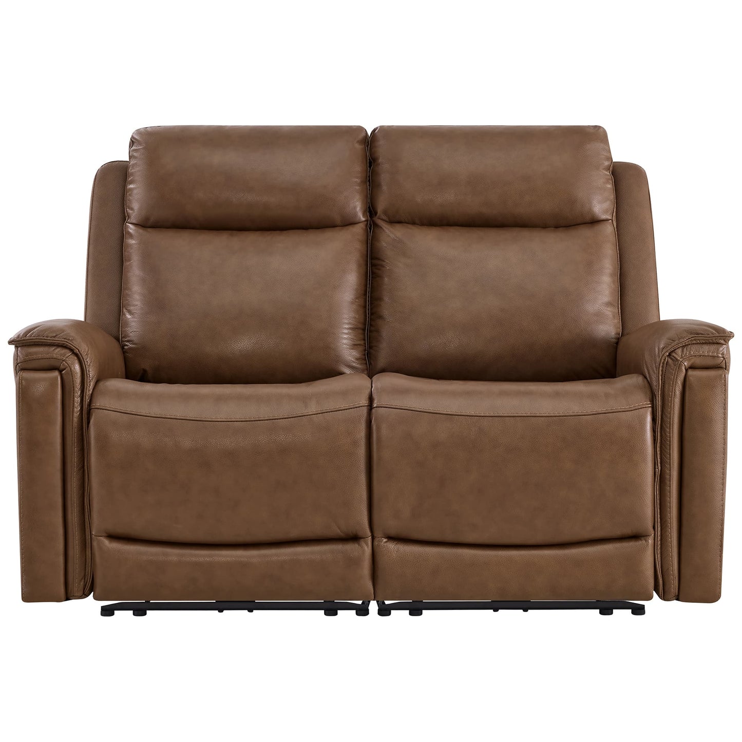 Modern Top-Grain Leather Zero Gravity Reclining Sofa