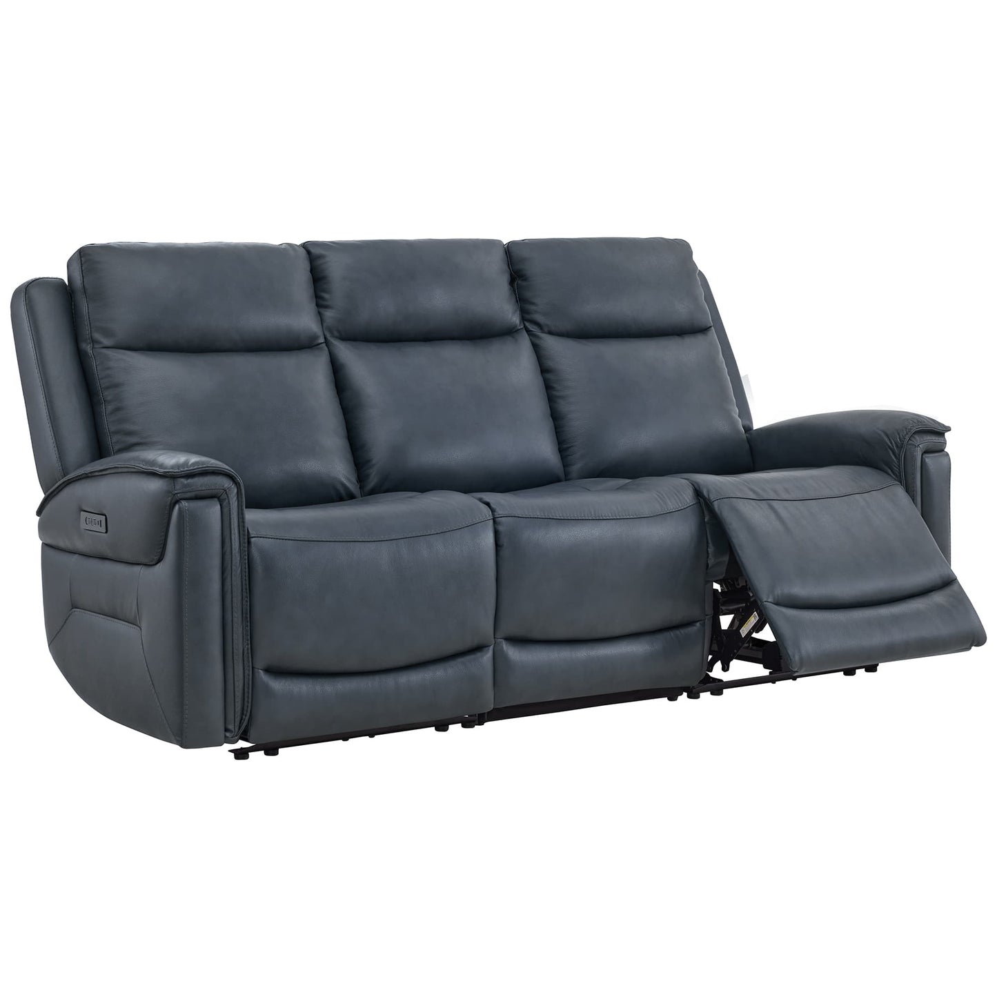 Modern Top-Grain Leather Zero Gravity Reclining Sofa