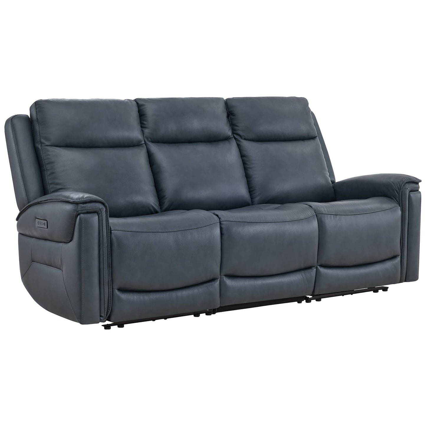 Modern Top-Grain Leather Zero Gravity Reclining Sofa