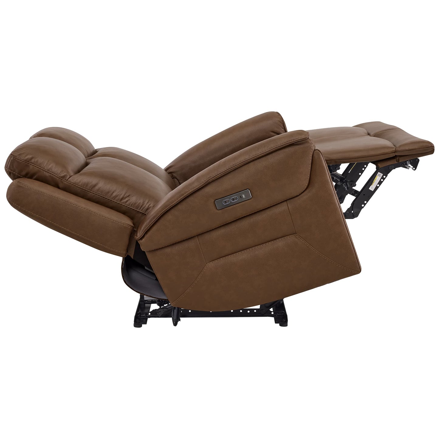 Modern Top-Grain Leather Zero Gravity Reclining Sofa