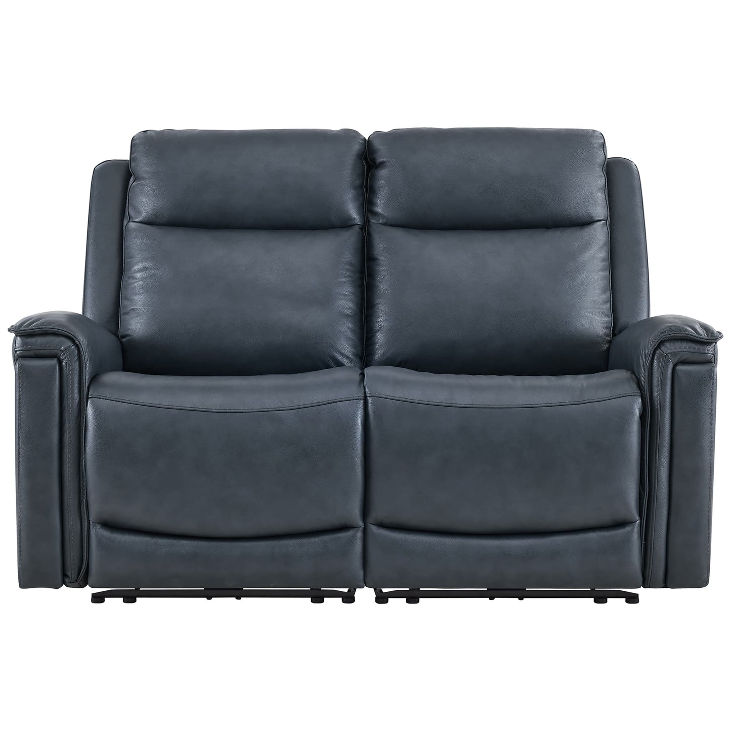 Modern Top-Grain Leather Zero Gravity Reclining Sofa