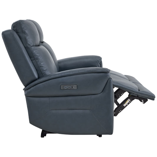 Modern Top-Grain Leather Zero Gravity Reclining Sofa