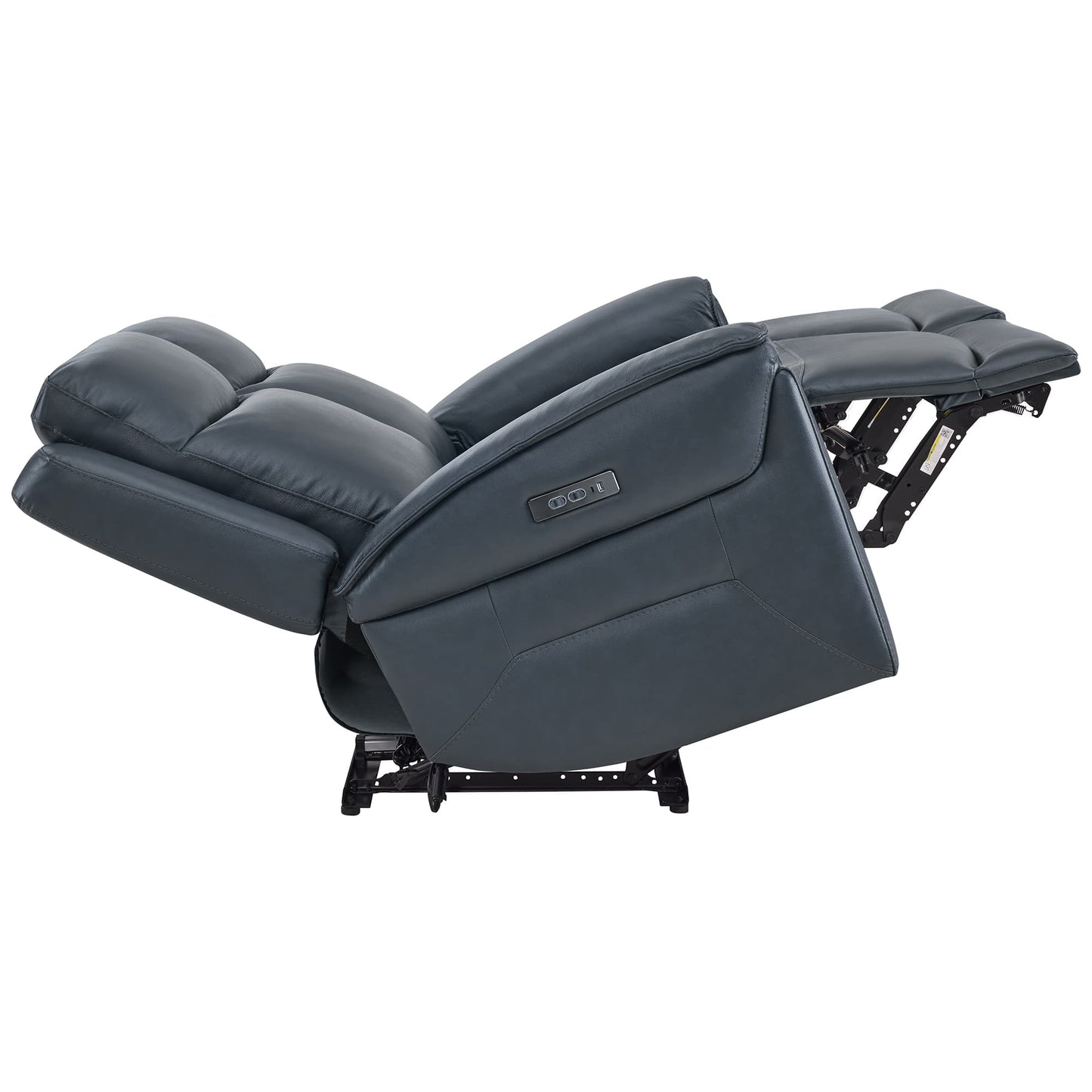 Modern Top-Grain Leather Zero Gravity Reclining Sofa