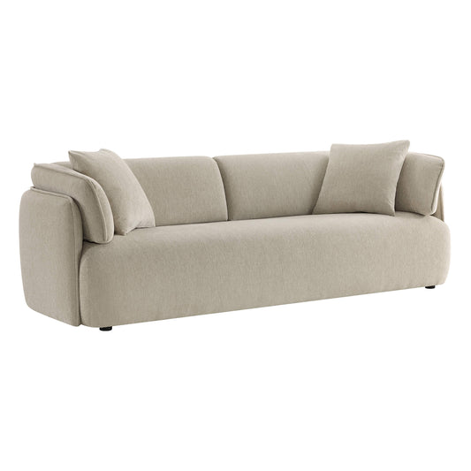 Modern Wraparound 3-Seater Sofa with Feather Filling