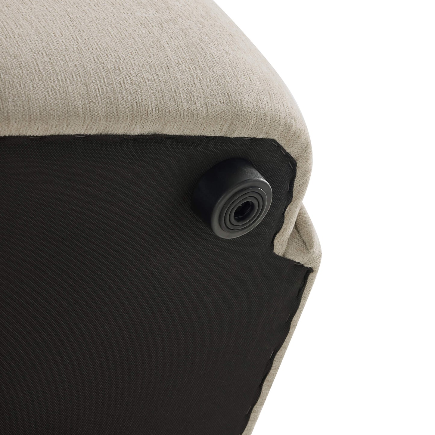 Modern Wraparound 3-Seater Sofa with Feather Filling