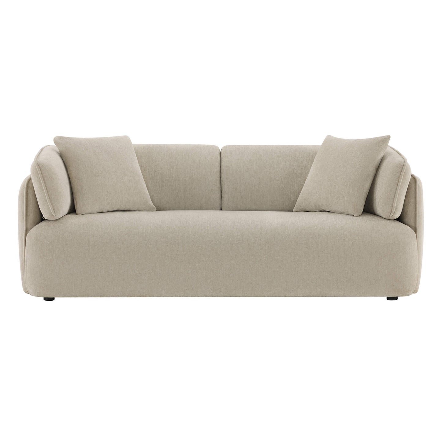 Modern Wraparound 3-Seater Sofa with Feather Filling