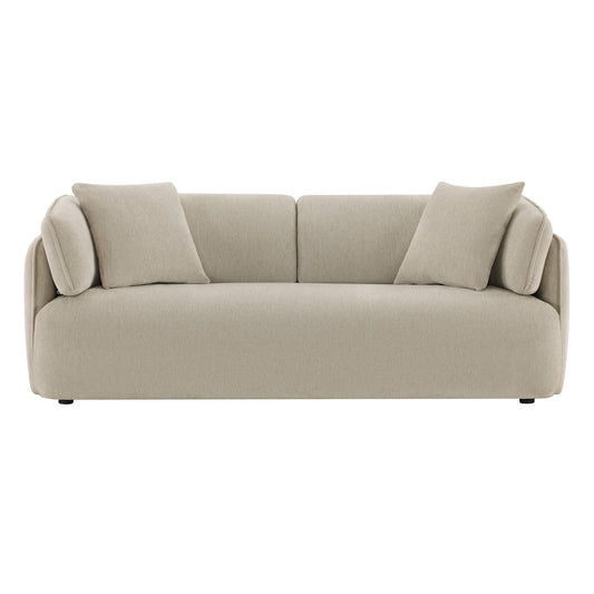Modern Wraparound 3-Seater Sofa with Feather Filling