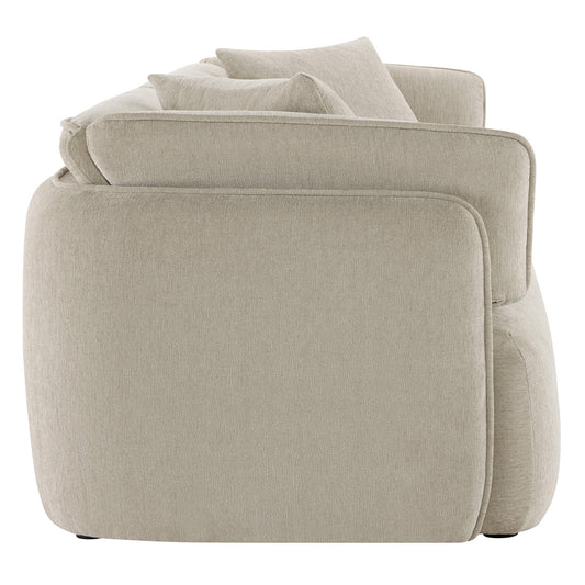 Modern Wraparound 3-Seater Sofa with Feather Filling