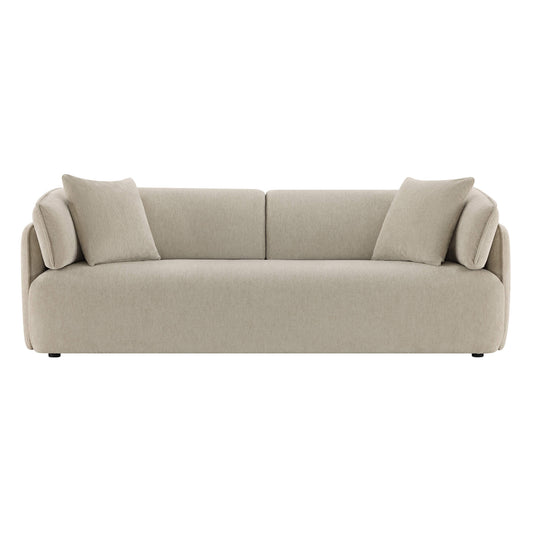 Modern Wraparound 3-Seater Sofa with Feather Filling
