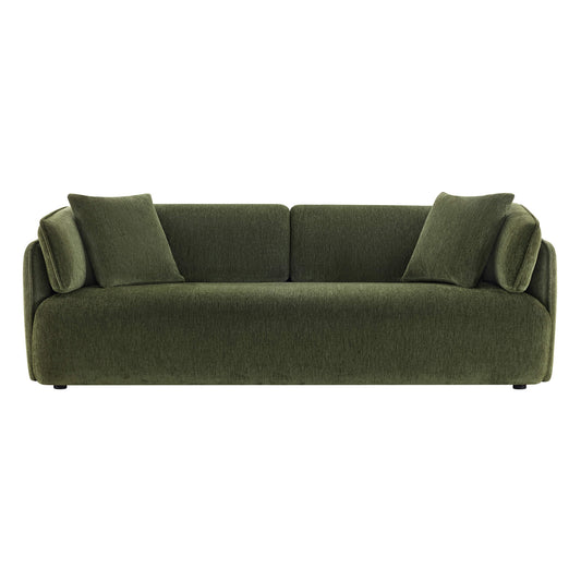 Modern Wraparound 3-Seater Sofa with Feather Filling