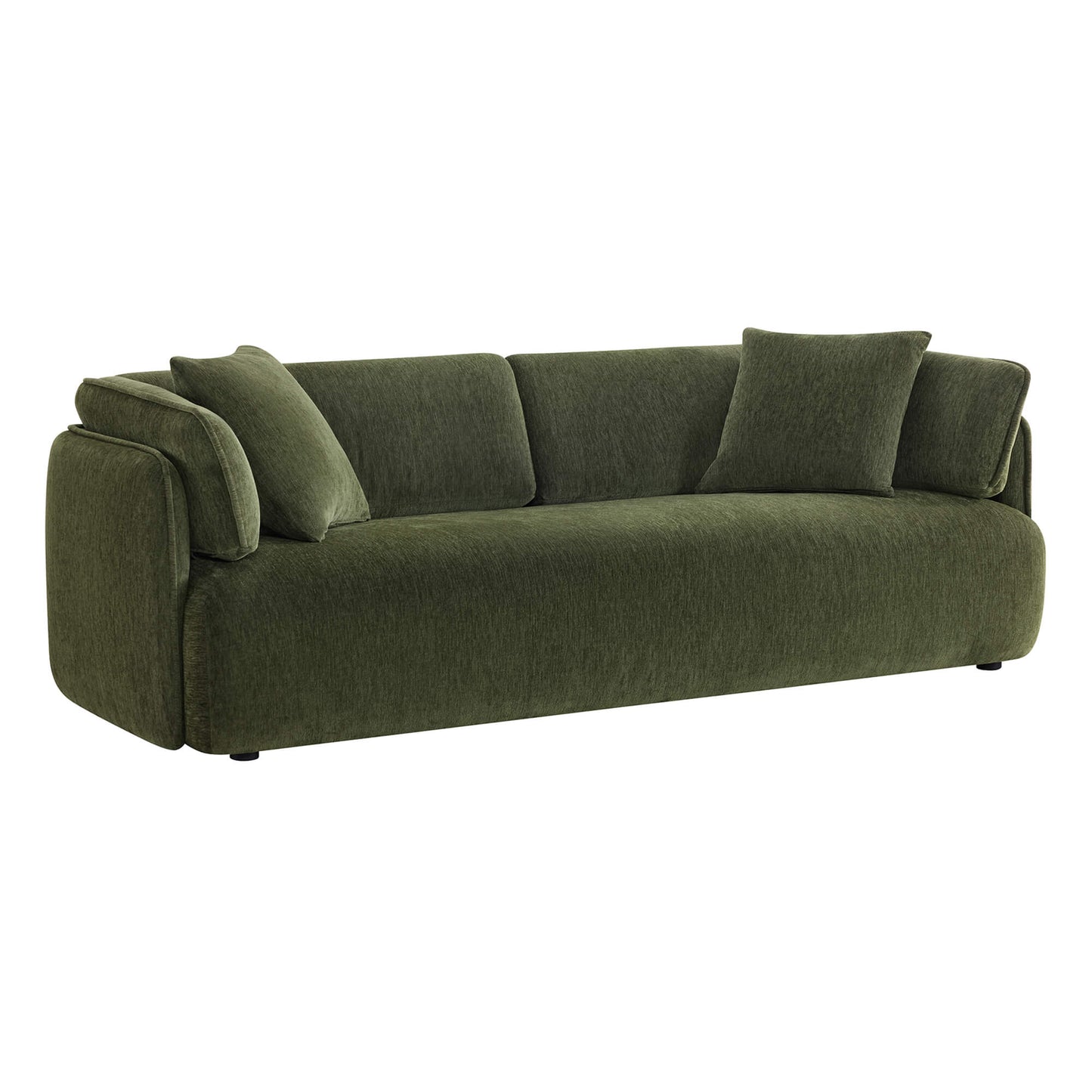 Modern Wraparound 3-Seater Sofa with Feather Filling