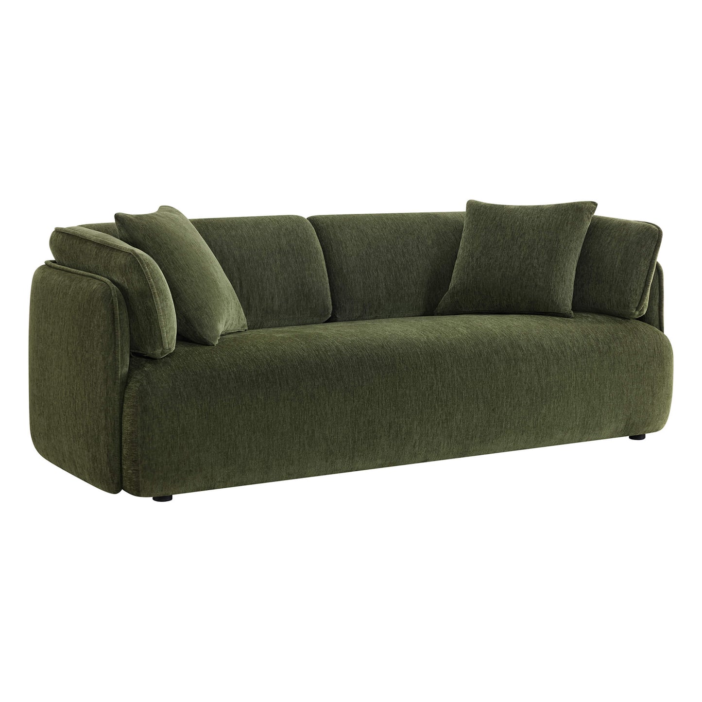 Modern Wraparound 3-Seater Sofa with Feather Filling
