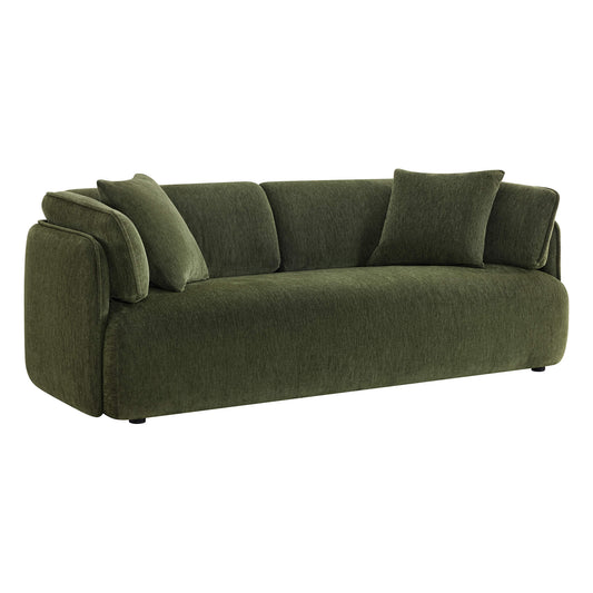 Modern Wraparound 3-Seater Sofa with Feather Filling