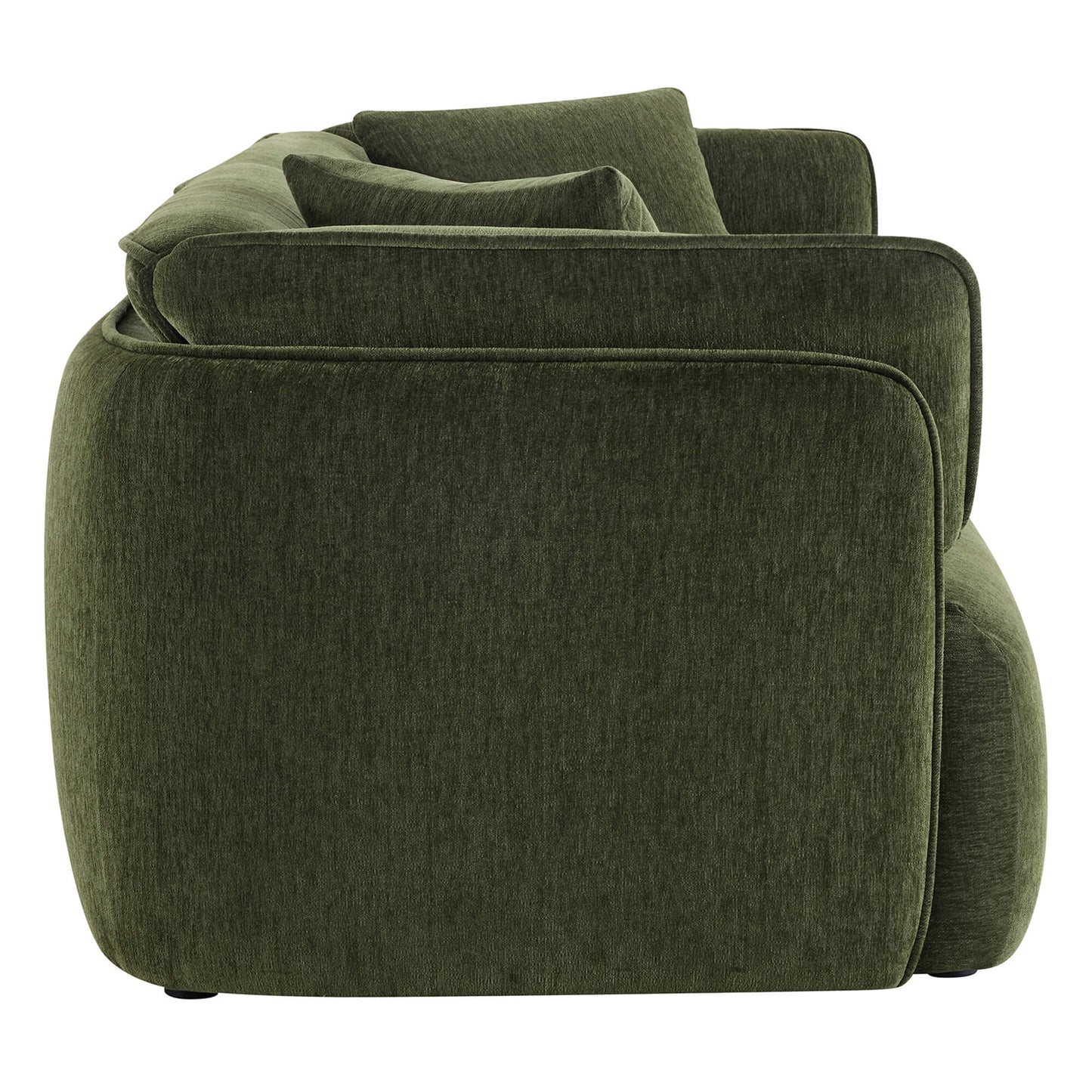 Modern Wraparound 3-Seater Sofa with Feather Filling