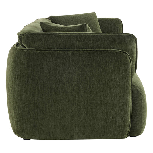 Modern Wraparound 3-Seater Sofa with Feather Filling