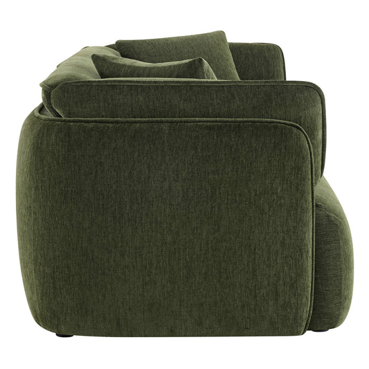 Modern Wraparound 3-Seater Sofa with Feather Filling