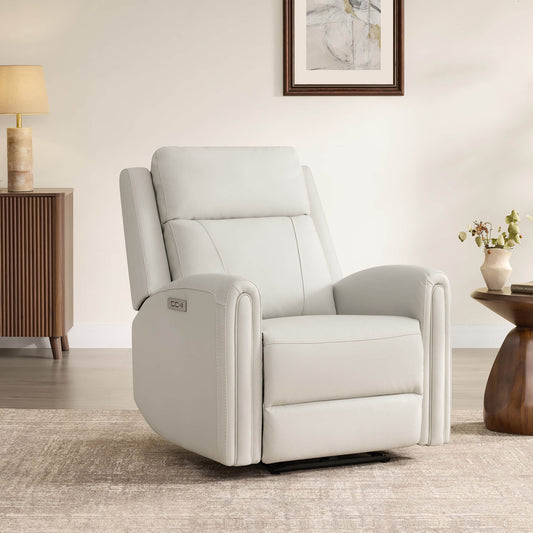 Modern Zero Wall-Hugger Recliner in Plush Fabric