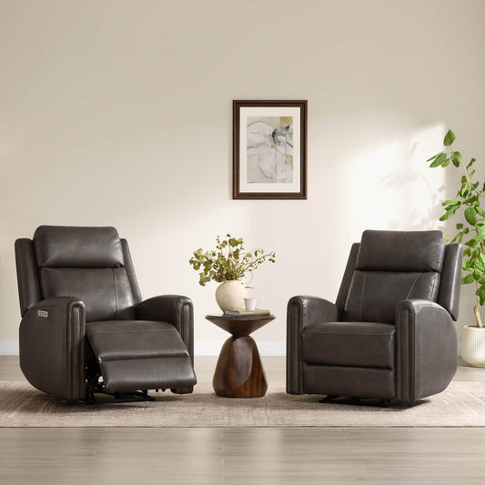 Modern Zero Wall-Hugger Recliner in Plush Fabric