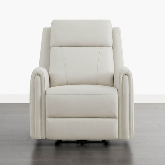Modern Zero Wall-Hugger Recliner in Plush Fabric