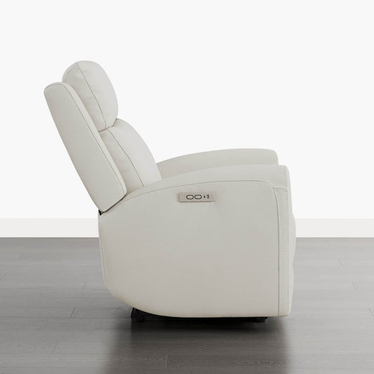 Modern Zero Wall-Hugger Recliner in Plush Fabric