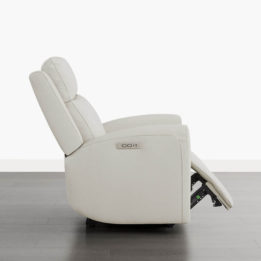 Modern Zero Wall-Hugger Recliner in Plush Fabric